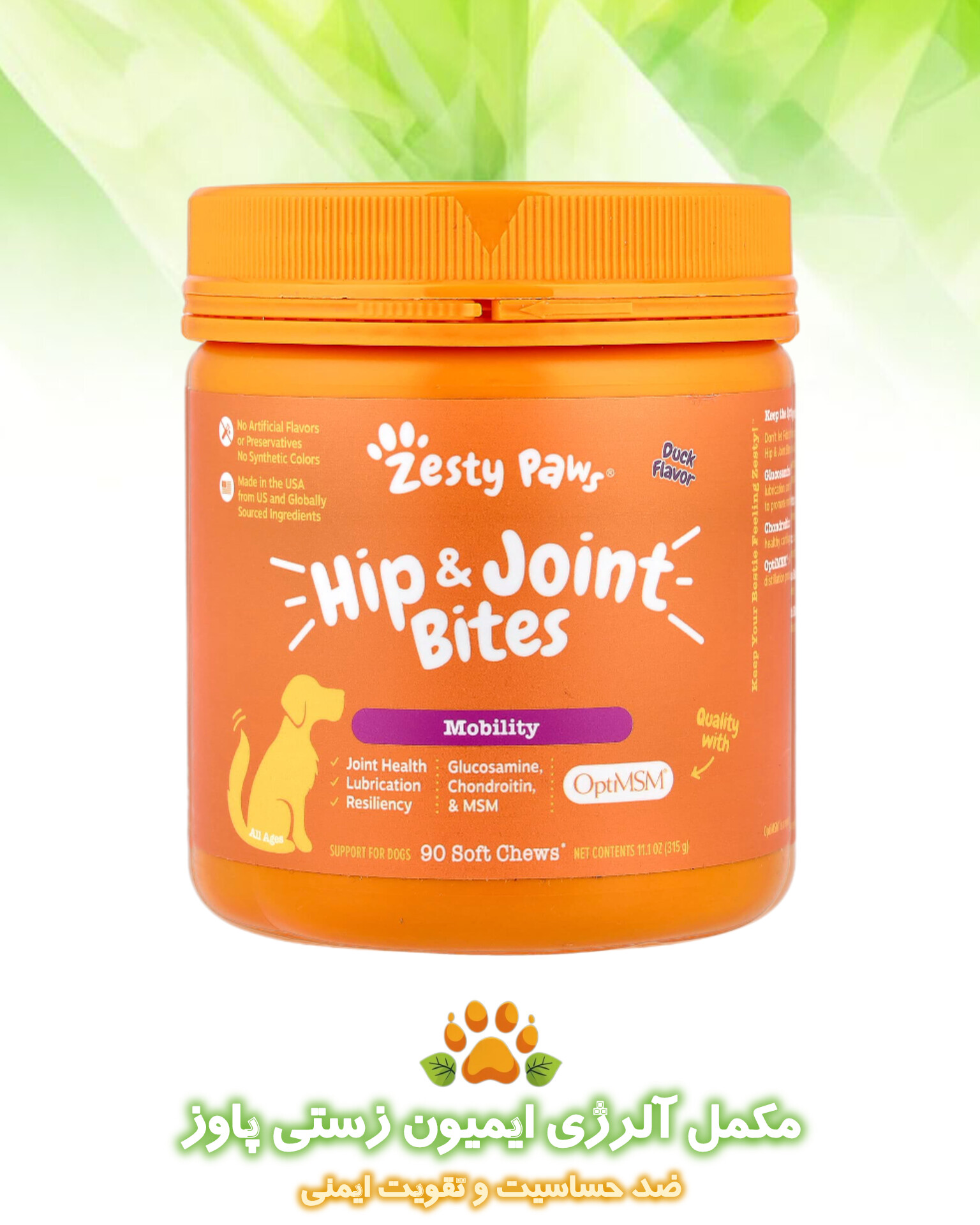 مکمل تقویتی مفاصل سگ هیپ اند جوینت زستی پاوز zestypaws hip and joint