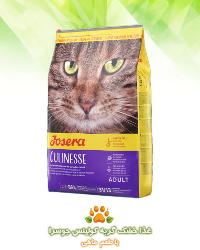 بسته غذای خشک گربه Josera Culinesse با طعم سالمون و طیور — غذای گربه بالغ