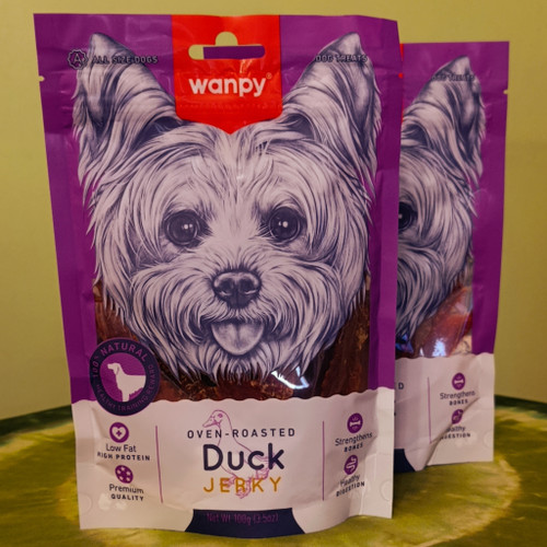 تشویقی سگ جرکی اردک ونپی wanpy duck jerky