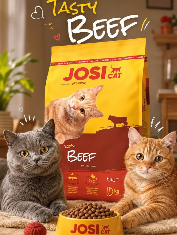 غذای خشک گربه جوسیکت با طعم بیف جوسرا 18کیلویی | JosiCat beef | مخصوص گربه بالغ جوسی کت جوسرا پرمیوم ۱۸ کیلویی